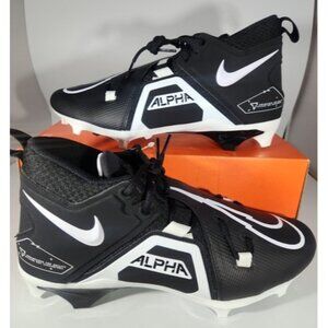 NEW Nike Alpha Menace Pro 3 Mid Football Cleats Men's Black Size 11 CT6649-001